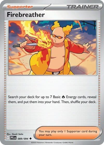 Firebreather ME02: Phantasmal Flames Pokemon card