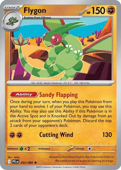 Flygon ME02: Phantasmal Flames Pokemon card