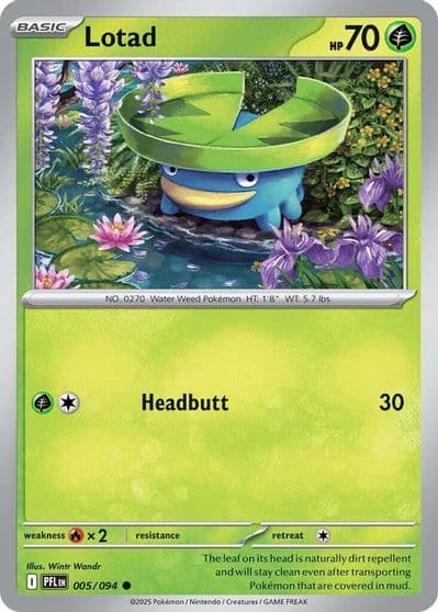 Lotad Pt1: Galactic's Conquest Pokemon card