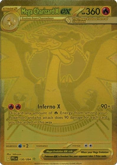 Mega Charizard X ex ME02: Phantasmal Flames Pokemon card