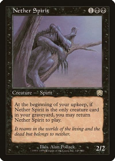 Nether Spirit Mercadian Masques Magic card
