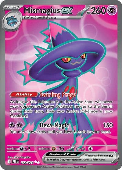 Mismagius ex ME02: Phantasmal Flames Pokemon card