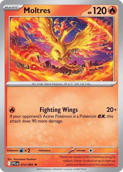 Moltres ME02: Phantasmal Flames Pokemon card