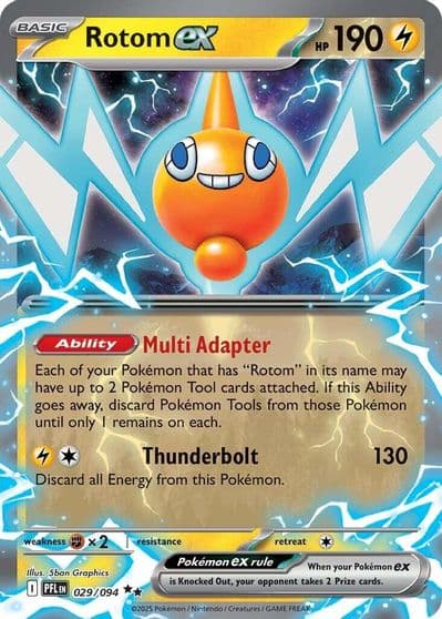 Rotom ex ME02: Phantasmal Flames Pokemon card