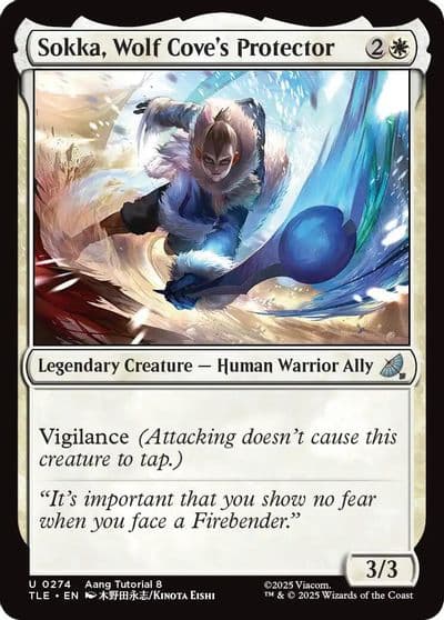 Sokka Wolf Coves Protector 0274 Avatar: The Last Airbender: Eternal-Legal Magic card