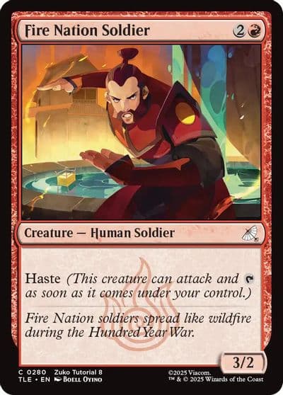 Fire Nation Soldier 0280 Avatar: The Last Airbender: Eternal-Legal Magic card