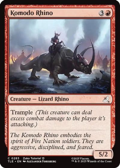 Komodo Rhino 0283 Avatar: The Last Airbender: Eternal-Legal Magic card