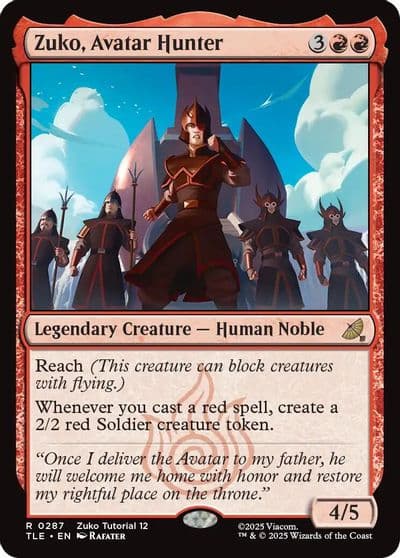 Zuko Avatar Hunter 0287 Avatar: The Last Airbender: Eternal-Legal Magic card