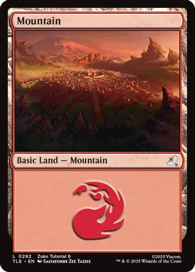 Mountain 0292 Avatar: The Last Airbender: Eternal-Legal Magic card