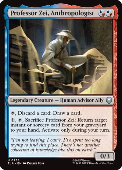 Professor Zei Anthropologist Avatar: The Last Airbender Magic card