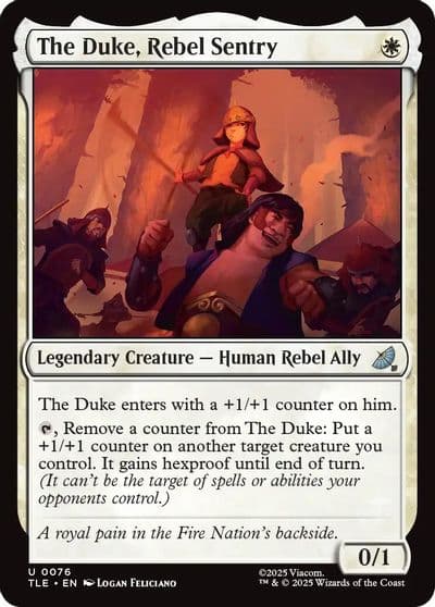 The Duke Rebel Sentry Avatar: The Last Airbender: Eternal-Legal Magic card