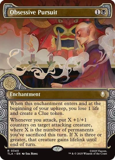 Obsessive Pursuit Showcase Avatar: The Last Airbender Magic card