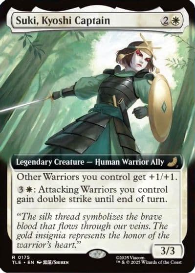 Suki Kyoshi Captain Extended Art Avatar: The Last Airbender: Eternal-Legal Magic card
