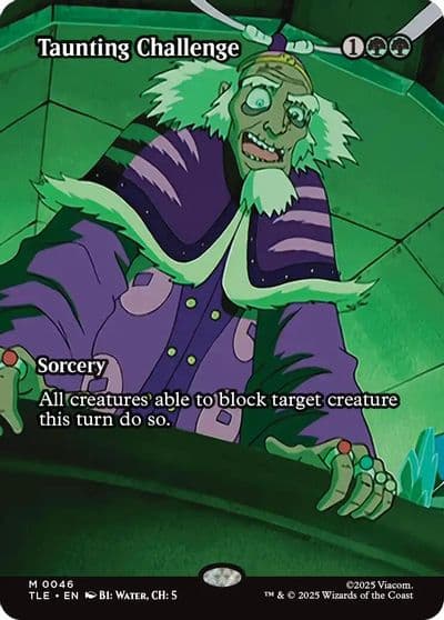 Taunting Challenge Borderless Avatar: The Last Airbender: Eternal-Legal Magic card