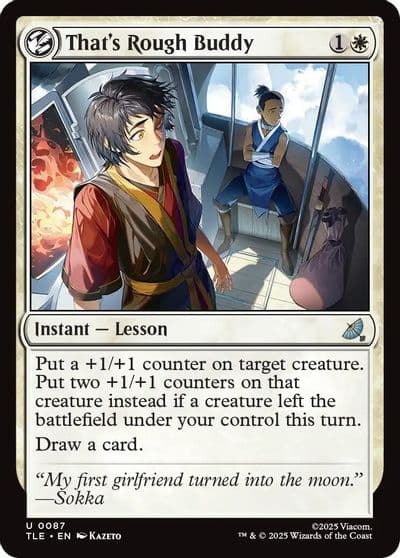 Thats Rough Buddy Avatar: The Last Airbender: Eternal-Legal Magic card