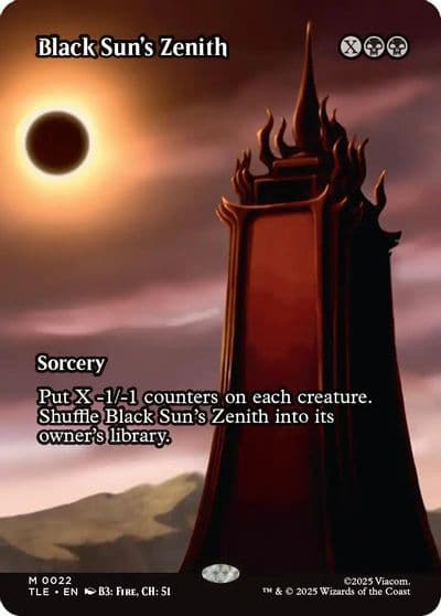 Black Suns Zenith Borderless Avatar: The Last Airbender: Eternal-Legal Magic card