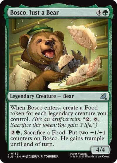 Bosco Just a Bear Avatar: The Last Airbender: Eternal-Legal Magic card