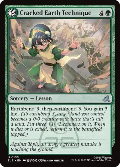 Cracked Earth Technique Avatar: The Last Airbender: Eternal-Legal Magic card