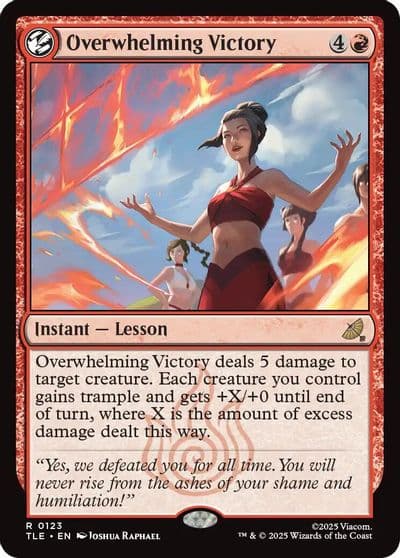 Overwhelming Victory Avatar: The Last Airbender: Eternal-Legal Magic card