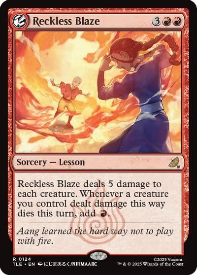 Reckless Blaze Avatar: The Last Airbender: Eternal-Legal Magic card