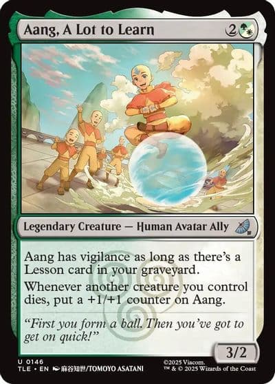 Aang A Lot to Learn Avatar: The Last Airbender: Eternal-Legal Magic card