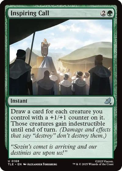 Inspiring Call Avatar: The Last Airbender: Eternal-Legal Magic card