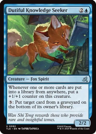 Dutiful Knowledge Seeker Avatar: The Last Airbender: Eternal-Legal Magic card