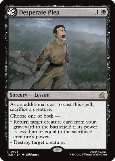 Desperate Plea Avatar: The Last Airbender: Eternal-Legal Magic card
