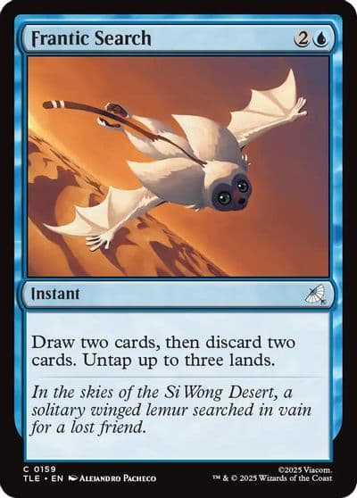 Frantic Search Avatar: The Last Airbender: Eternal-Legal Magic card
