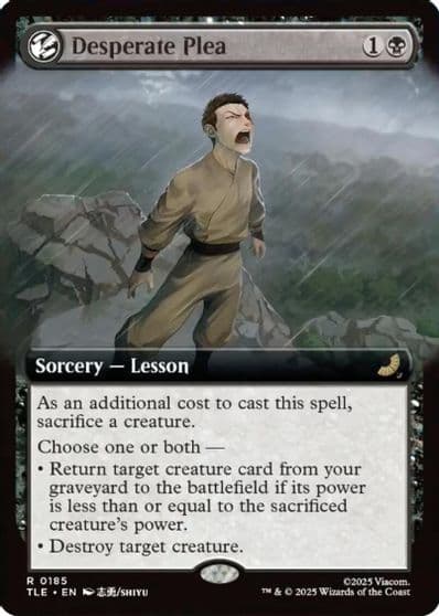 Desperate Plea Extended Art Avatar: The Last Airbender: Eternal-Legal Magic card