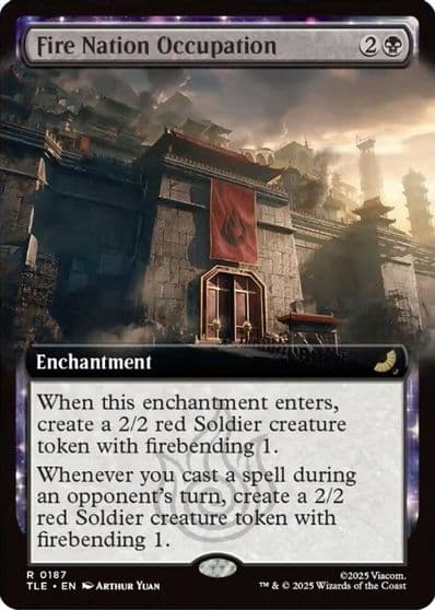 Fire Nation Occupation Extended Art Avatar: The Last Airbender: Eternal-Legal Magic card