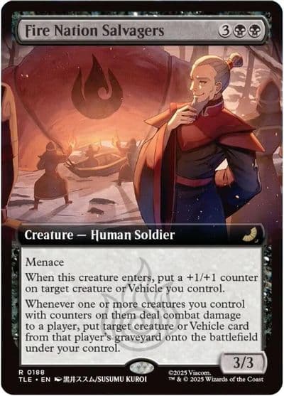 Fire Nation Salvagers Extended Art Avatar: The Last Airbender: Eternal-Legal Magic card