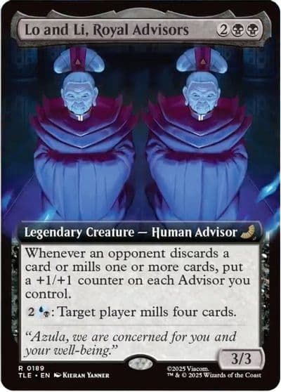 Lo and Li Royal Advisors Extended Art Avatar: The Last Airbender: Eternal-Legal Magic card