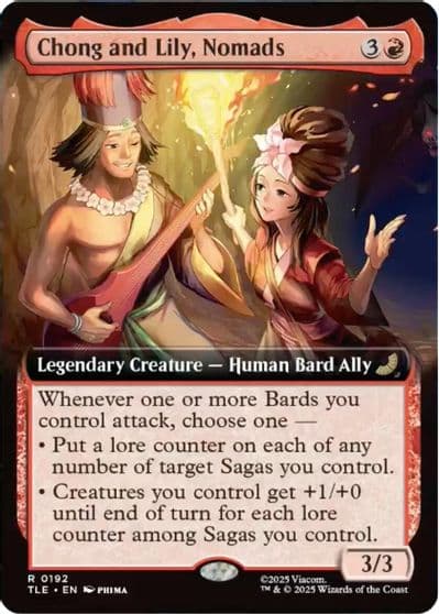 Chong and Lily Nomads Extended Art Avatar: The Last Airbender: Eternal-Legal Magic card