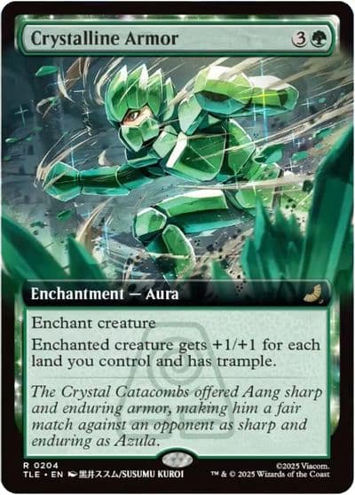 Crystalline Armor Extended Art Avatar: The Last Airbender: Eternal-Legal Magic card