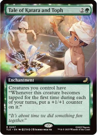 Tale of Katara and Toph Extended Art Avatar: The Last Airbender: Eternal-Legal Magic card