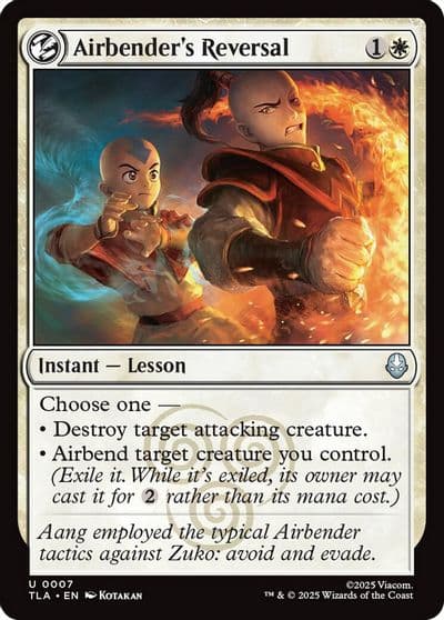 Airbenders Reversal Avatar: The Last Airbender Magic card