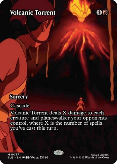 Volcanic Torrent Borderless Avatar: The Last Airbender: Eternal-Legal Magic card