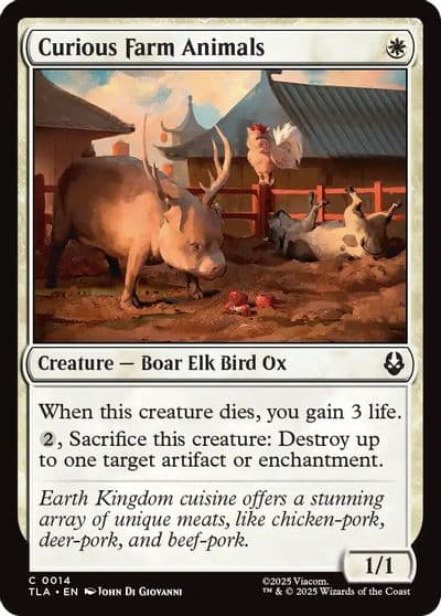 Curious Farm Animals Avatar: The Last Airbender Magic card