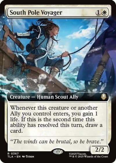 South Pole Voyager Extended Art Avatar: The Last Airbender Magic card