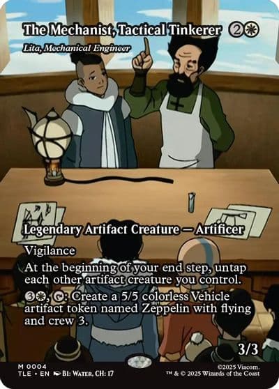 The Mechanist Tactical Tinkerer Lita Mechanical Engineer Borderless Avatar: The Last Airbender: Eternal-Legal Magic card