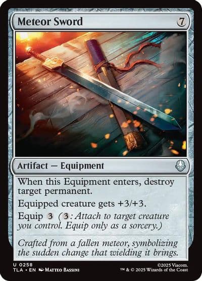 Meteor Sword Avatar: The Last Airbender Magic card