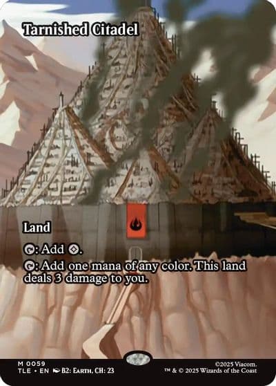 Tarnished Citadel Borderless Avatar: The Last Airbender: Eternal-Legal Magic card