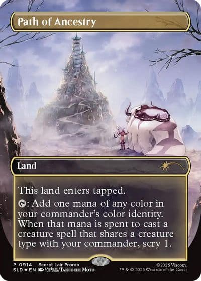 Path of Ancestry 0914 Rainbow Foil Secret Lair Drop Series Magic card