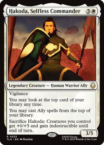 Hakoda Selfless Commander Avatar: The Last Airbender Magic card