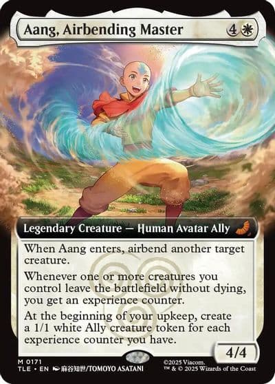 Aang Airbending Master Extended Art Avatar: The Last Airbender: Eternal-Legal Magic card