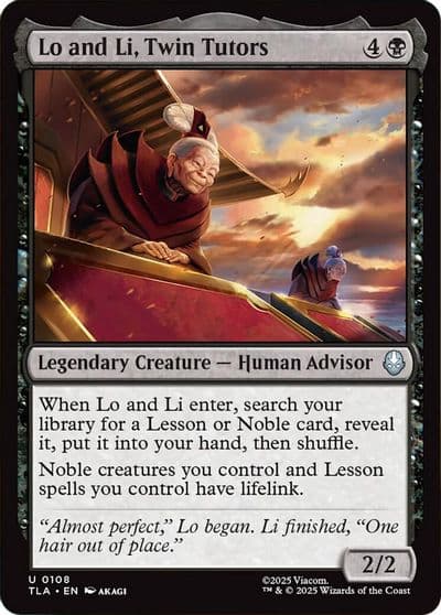 Lo and Li Twin Tutors Avatar: The Last Airbender Magic card