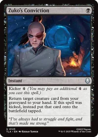 Zukos Conviction Avatar: The Last Airbender Magic card