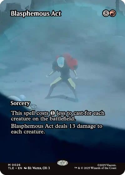 Blasphemous Act Borderless Avatar: The Last Airbender: Eternal-Legal Magic card
