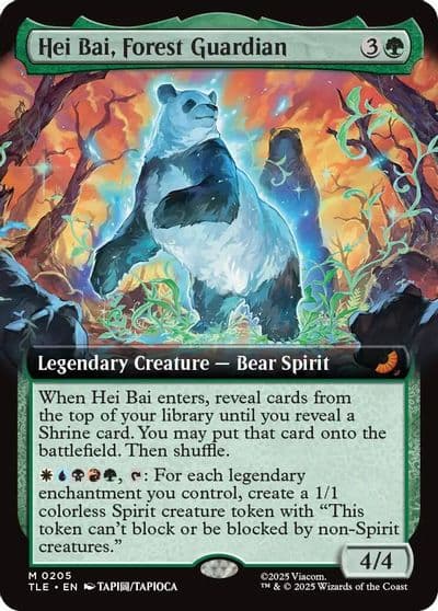 Hei Bai Forest Guardian Extended Art Avatar: The Last Airbender: Eternal-Legal Magic card